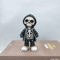 Cool Skeleton Figurine Mini Skull Resin Statue For Gothic Halloween Tabletop Decor 2