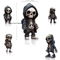Cool Skeleton Figurine Mini Skull Resin Statue For Gothic Halloween Tabletop Decor 5