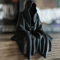 Gothic Hooded Cloaked Statue Dark Aesthetic Figurine For Desk Shelf Decor 4