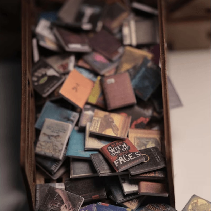 200PCS Miniature Dollhouse Books Set Tiny Decorative Library Accessories For Shelves Crafts 2