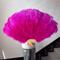 Luxury Ostrich Feather Folding Fan Large Burlesque Dance Stage Performance Fan 100130cm 13
