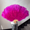 Luxury Ostrich Feather Folding Fan Large Burlesque Dance Stage Performance Fan 100130cm 13