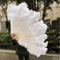 Luxury Ostrich Feather Folding Fan Large Burlesque Dance Stage Performance Fan 100130cm 17