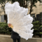 Luxury Ostrich Feather Folding Fan Large Burlesque Dance Stage Performance Fan 100130cm 17