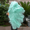 Luxury Ostrich Feather Folding Fan Large Burlesque Dance Stage Performance Fan 100130cm 5