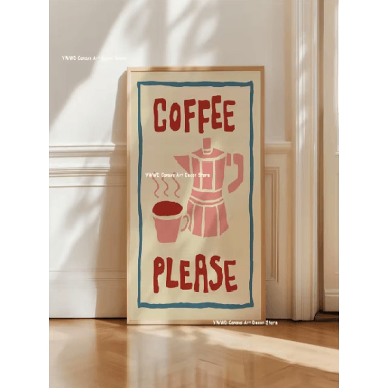 Buongiorno Espresso Canvas Wall Art Modern Coffee Kitchen Decor Print 1
