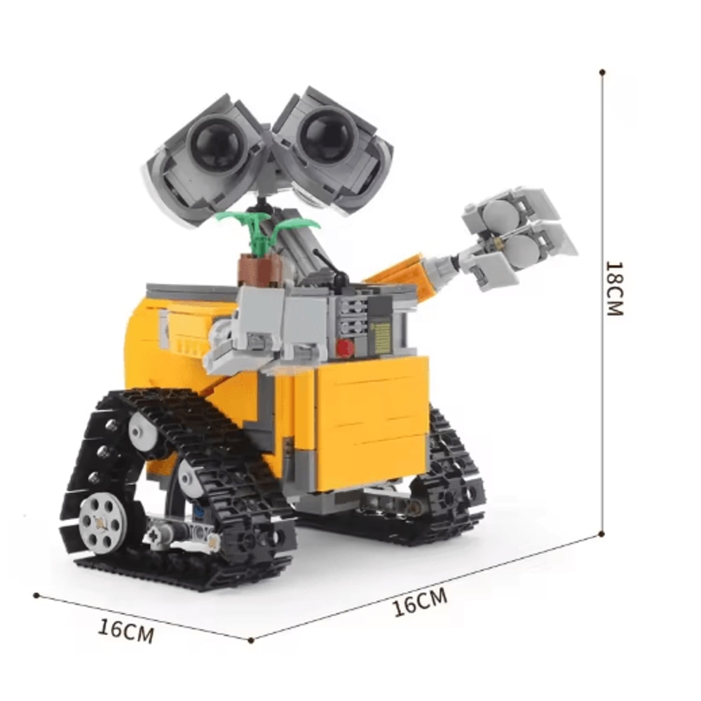 WallE Robot Building Block Set 687PCS STEM Assembly Toy Display Model 2
