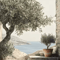 Retro Olive Tree Lemon Canvas Wall Art Elegant Mediterranean Botanical Decor 14