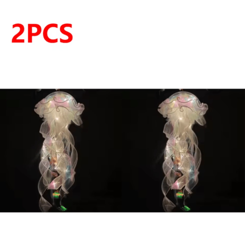 Gradient Jellyfish LED Hanging Night Light Colorful Ambient Pendant Lamp 10