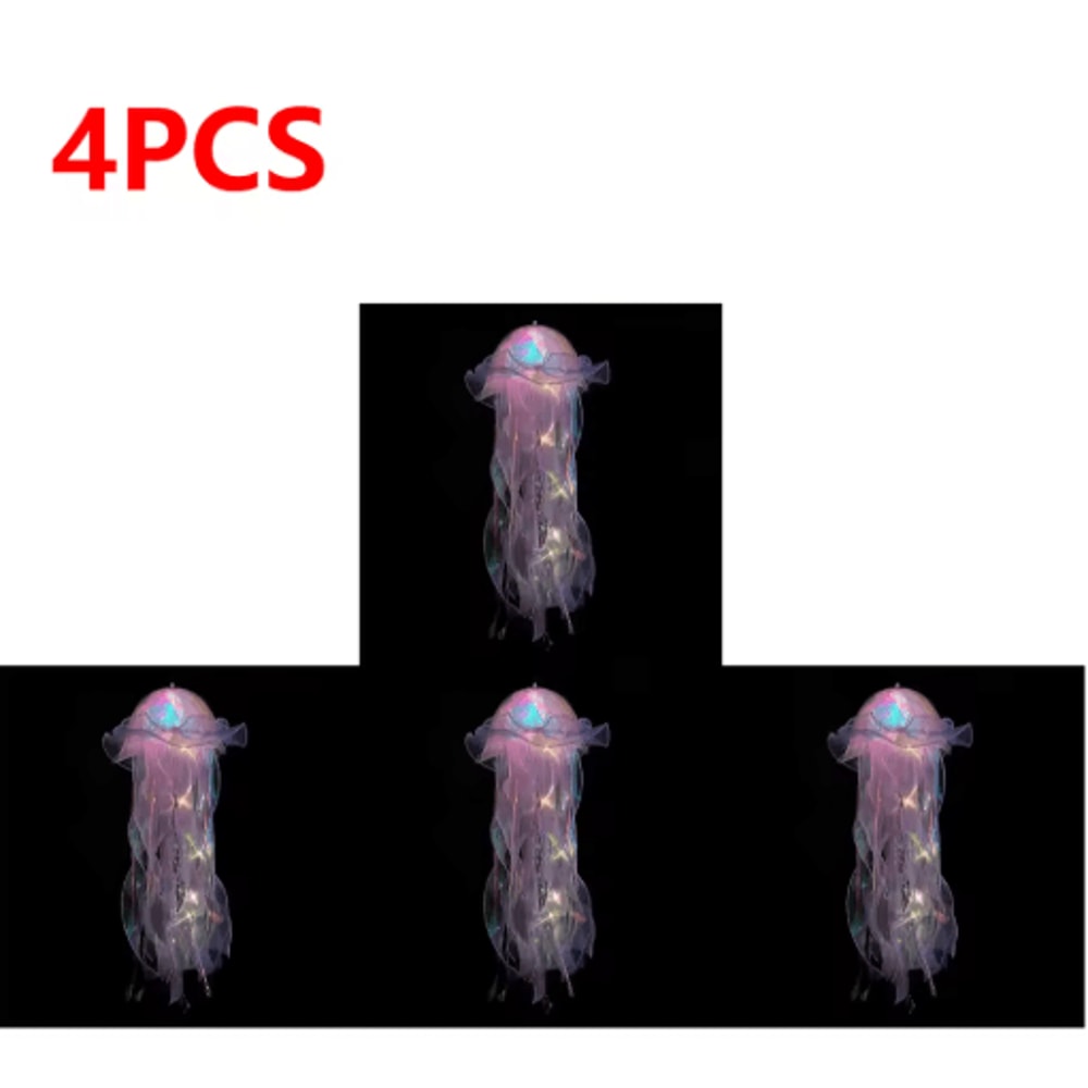 Gradient Jellyfish LED Hanging Night Light Colorful Ambient Pendant Lamp 12