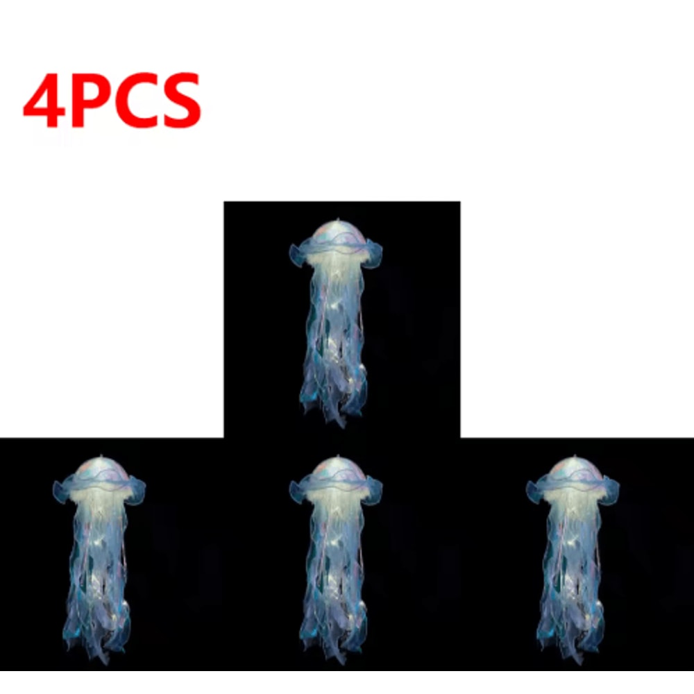 Gradient Jellyfish LED Hanging Night Light Colorful Ambient Pendant Lamp 2