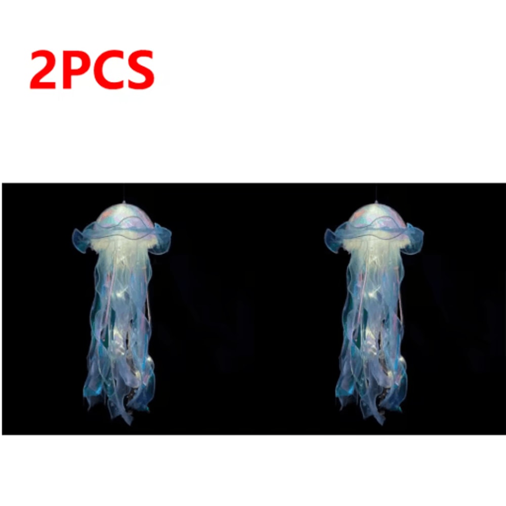 Gradient Jellyfish LED Hanging Night Light Colorful Ambient Pendant Lamp 4