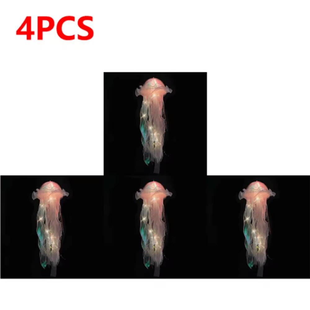 Gradient Jellyfish LED Hanging Night Light Colorful Ambient Pendant Lamp 6