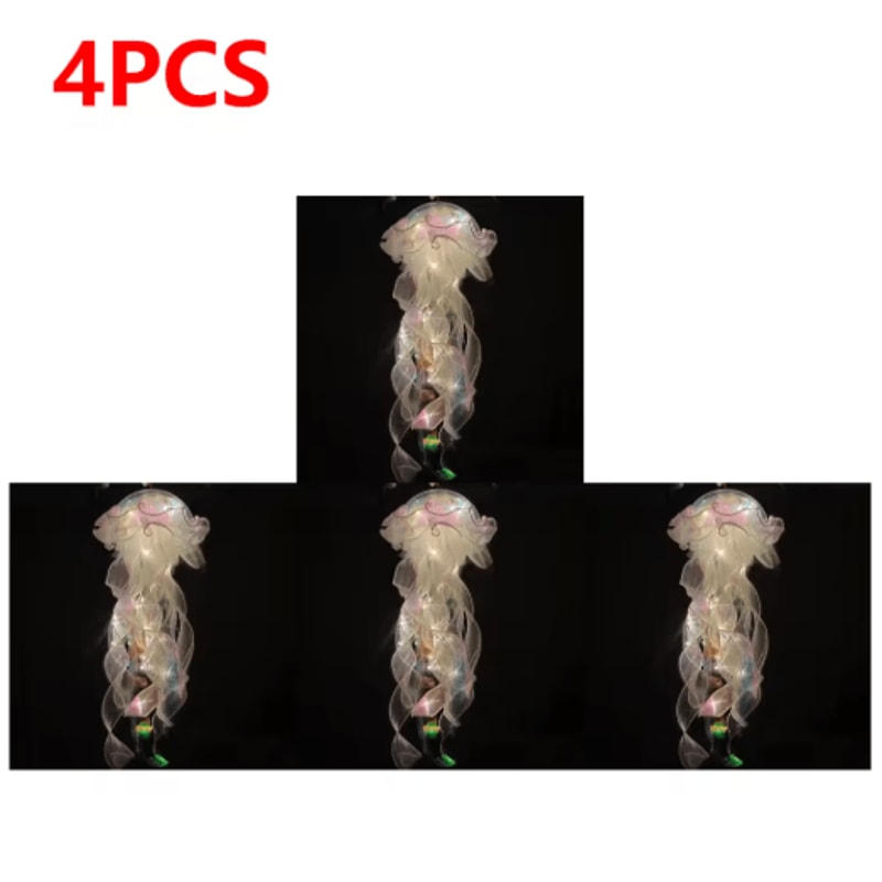Gradient Jellyfish LED Hanging Night Light Colorful Ambient Pendant Lamp 8