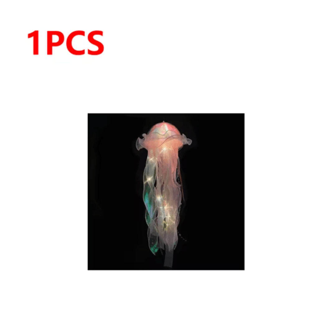 Gradient Jellyfish LED Hanging Night Light Colorful Ambient Pendant Lamp 24