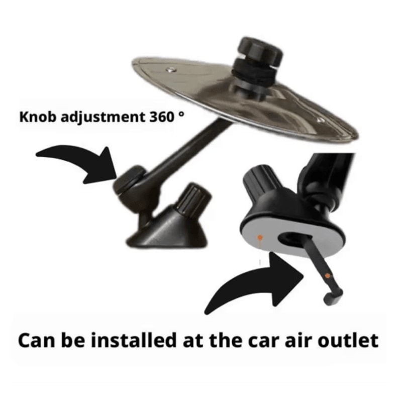 Mini Drum Car Vent Clip Fun Cymbal Drummer Dashboard Decoration 7