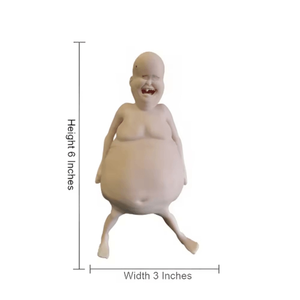 Funny Belly Doll With Expressive Eyes Quirky Silicone Party Home Decor 1