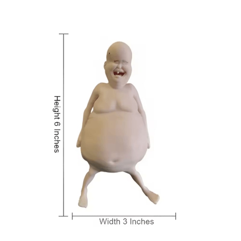 Funny Belly Doll With Expressive Eyes Quirky Silicone Party Home Decor 1