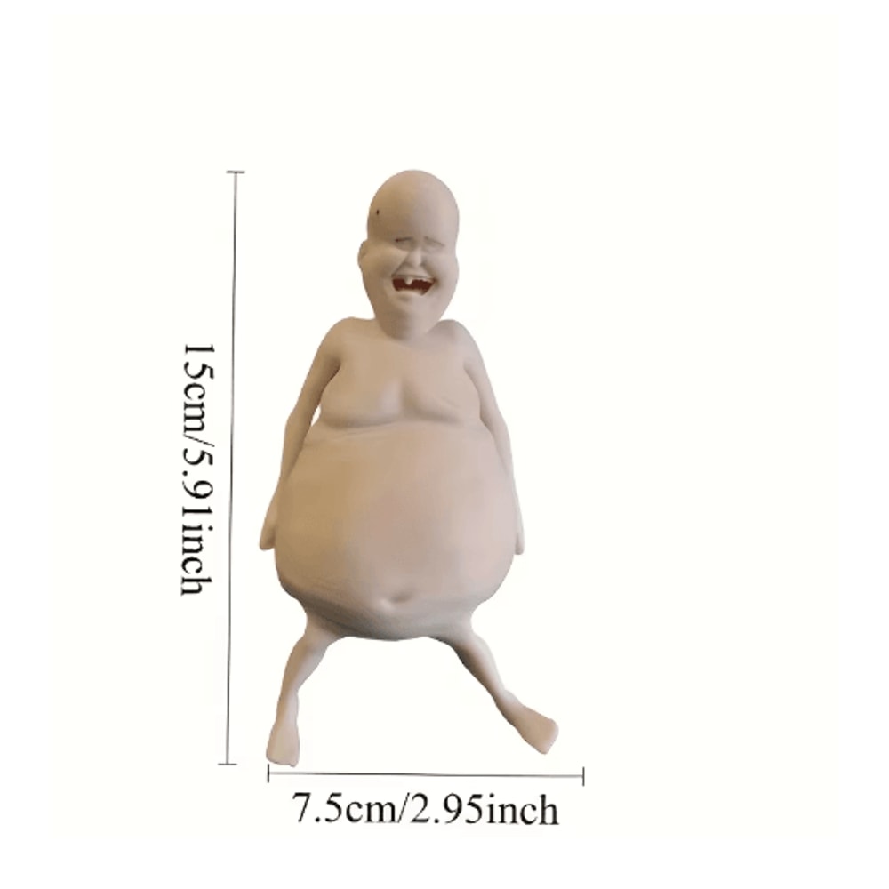 Funny Belly Doll With Expressive Eyes Quirky Silicone Party Home Decor 3