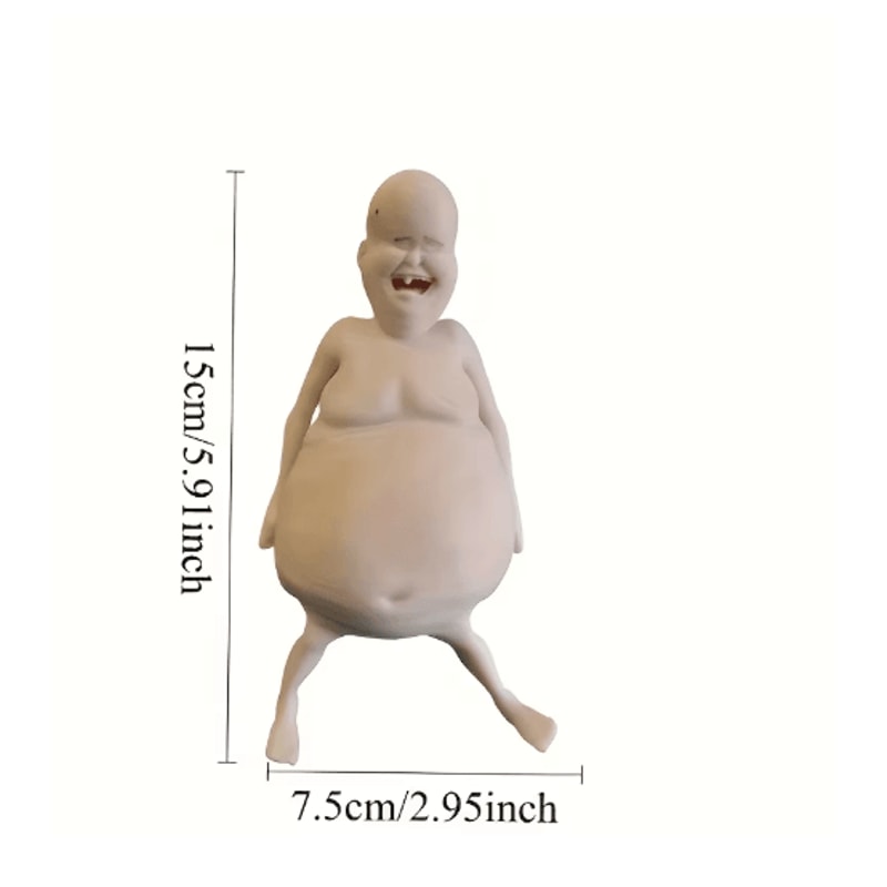 Funny Belly Doll With Expressive Eyes Quirky Silicone Party Home Decor 3