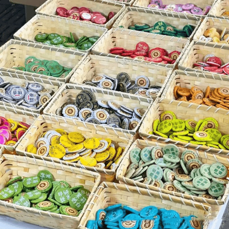 Handwoven Pu Erh Tea Storage Box 30 Cake Organizer Basket For Tea Lovers 0