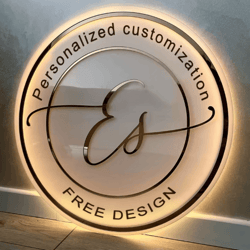 custom acrylic neon logo sign personalized led business wall light