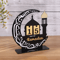 Black Gold Acrylic Ramadan Countdown Calendar Eid Mubarak Table Decor 8