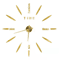Modern 3D DIY Wall Clock Large Acrylic Mirror Sticker Quartz Decor 10