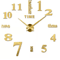 Modern 3D DIY Wall Clock Large Acrylic Mirror Sticker Quartz Decor 14