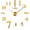 Modern 3D DIY Wall Clock Large Acrylic Mirror Sticker Quartz Decor 14