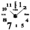 Modern 3D DIY Wall Clock Large Acrylic Mirror Sticker Quartz Decor 16
