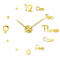 Modern 3D DIY Wall Clock Large Acrylic Mirror Sticker Quartz Decor 17