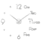 Modern 3D DIY Wall Clock Large Acrylic Mirror Sticker Quartz Decor 18