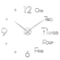 Modern 3D DIY Wall Clock Large Acrylic Mirror Sticker Quartz Decor 18
