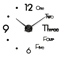 Modern 3D DIY Wall Clock Large Acrylic Mirror Sticker Quartz Decor 19