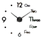Modern 3D DIY Wall Clock Large Acrylic Mirror Sticker Quartz Decor 19