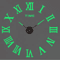 Modern 3D DIY Wall Clock Large Acrylic Mirror Sticker Quartz Decor 20