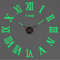 Modern 3D DIY Wall Clock Large Acrylic Mirror Sticker Quartz Decor 20
