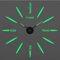 Modern 3D DIY Wall Clock Large Acrylic Mirror Sticker Quartz Decor 9