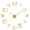 Modern 3D DIY Wall Clock Large Acrylic Mirror Sticker Quartz Decor 24