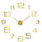Modern 3D DIY Wall Clock Large Acrylic Mirror Sticker Quartz Decor 24