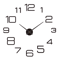 Modern 3D DIY Wall Clock Large Acrylic Mirror Sticker Quartz Decor 26