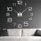 Modern 3D DIY Wall Clock Large Acrylic Mirror Sticker Quartz Decor 29