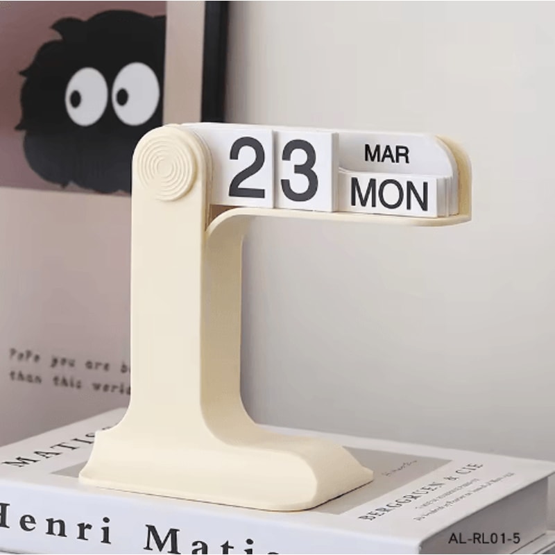 Modern Minimalist Perpetual Desk Calendar Creative Reusable Office Decor 4