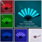 LED Neon Folding Rave Fan Glowing Party Hand Fan For Festivals Events 11