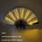 LED Neon Folding Rave Fan Glowing Party Hand Fan For Festivals Events 15