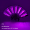 LED Neon Folding Rave Fan Glowing Party Hand Fan For Festivals Events 20