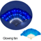 LED Neon Folding Rave Fan Glowing Party Hand Fan For Festivals Events 6