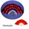 LED Neon Folding Rave Fan Glowing Party Hand Fan For Festivals Events 8