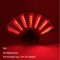 LED Neon Folding Rave Fan Glowing Party Hand Fan For Festivals Events 24